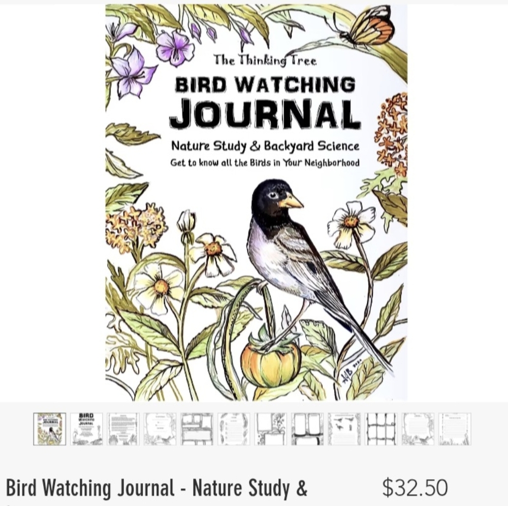 THINKING TREE Bird Watching Journal homeschool Nature Study Science Book